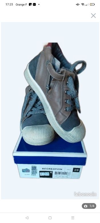 chaussures neuves garçons 28