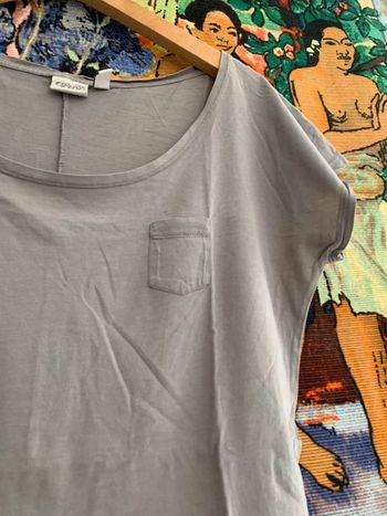 T-shirt gris  d’ Esprit 👻 est tu là taille L