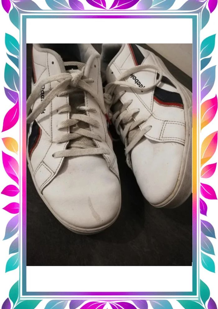 Basket Homme blanche Reebok 44 - photo numéro 3