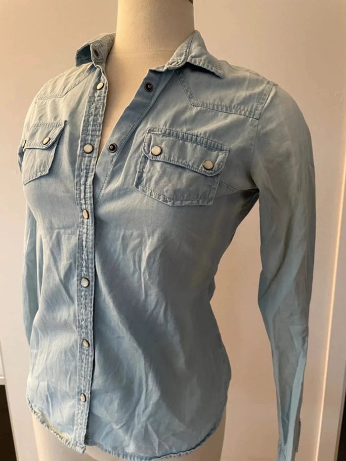 Chemise façon jean très douce
