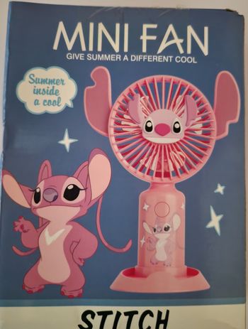 Mini ventilateur de poche Angel de Stitch