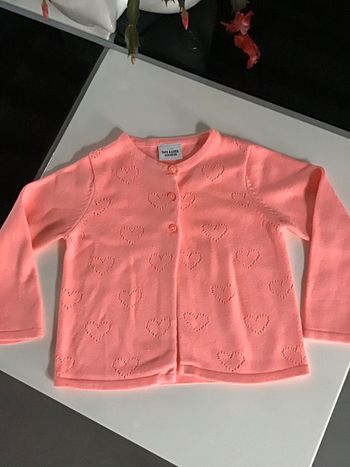 Gilet corail 18 mois