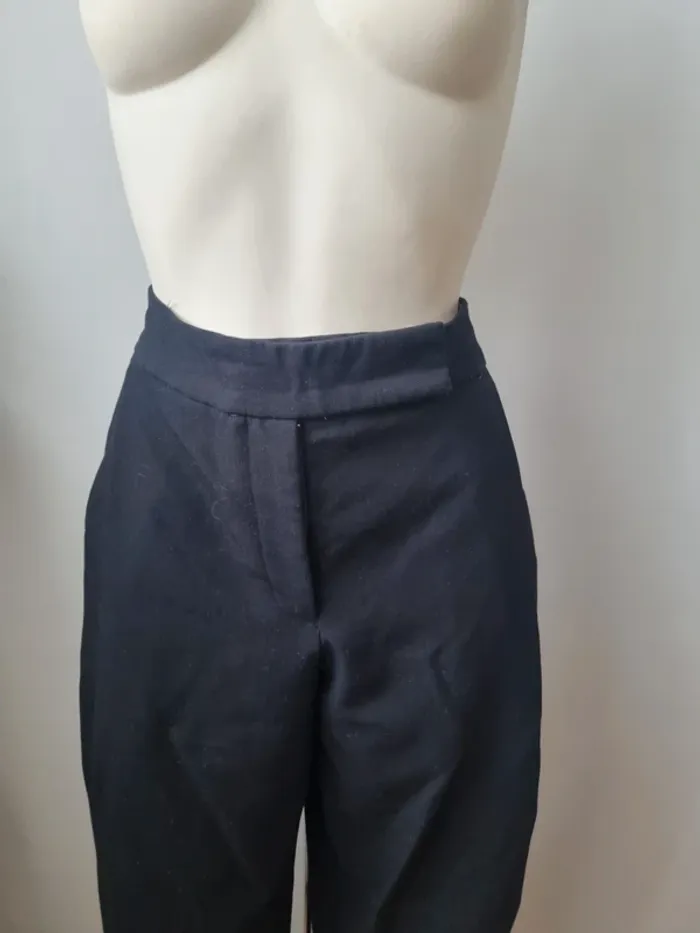 Pantalon cargo oversize noir Zara - photo numéro 3