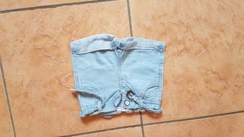 Short jeans bébé fille 9 mois (71 cm) bleu Kitchoun