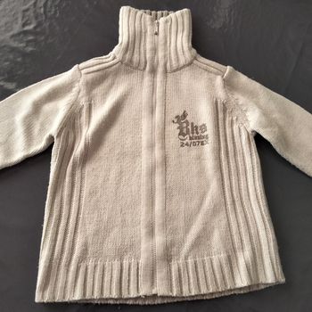 Gilet  avec fermeture éclair  8 ans garçon