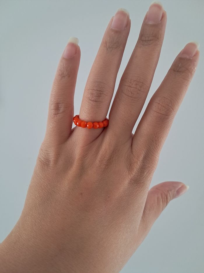 Bague orange foncé