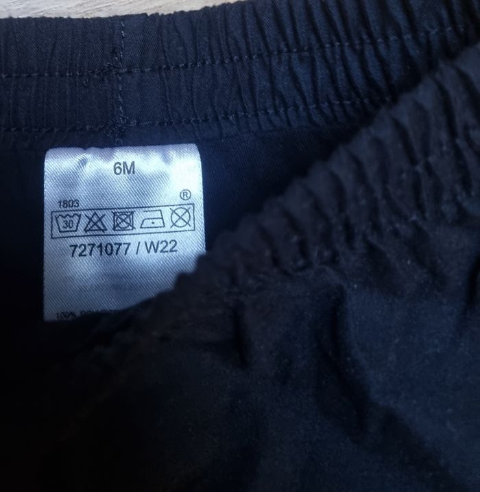 Pantalon bébé noir taille 6 mois garcon - photo numéro 2