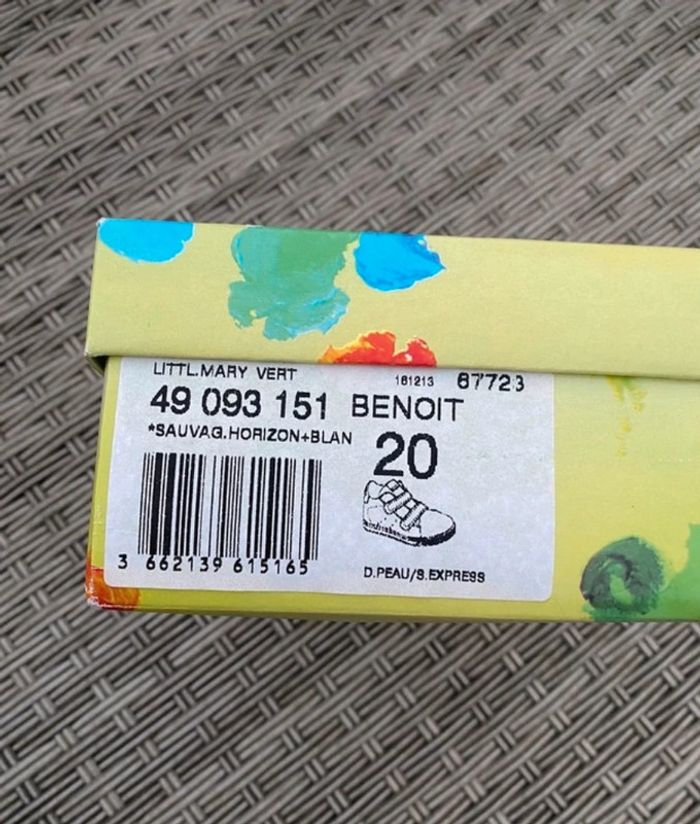 Baskets chaussures Little Mary en cuir taille 20 neuves - photo numéro 5