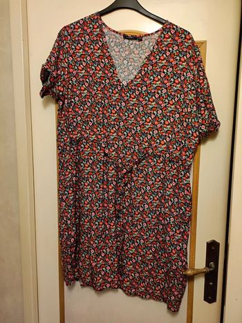 Robe mi longue fleurie