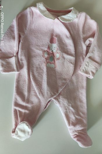 Pyjama velours fille 1 mois