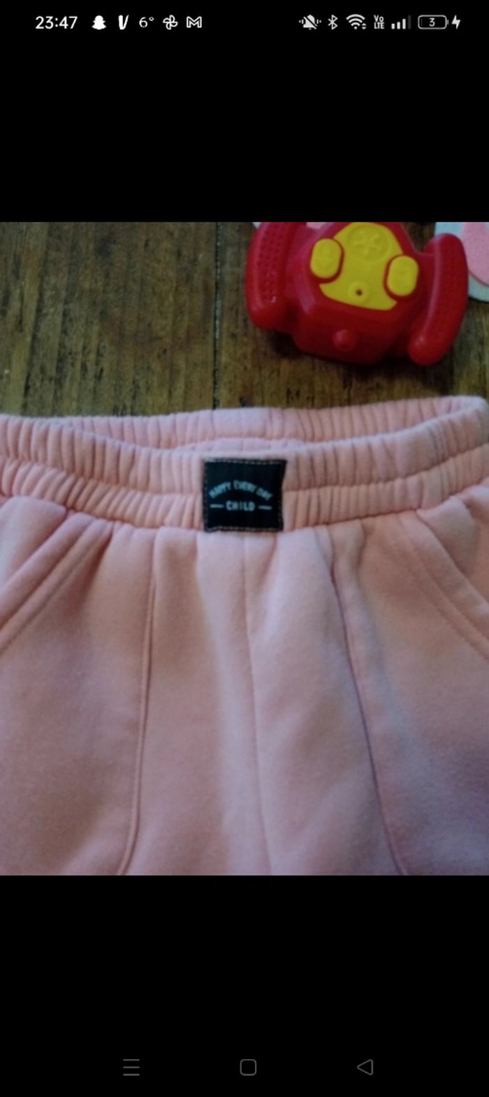 Bas jogging hiver rose - photo numéro 2