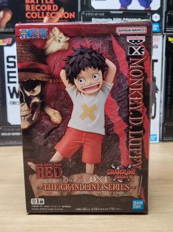 Figurine One Piece Red DXF The Grandline Series Monkey D. Luffy Enfant Banpresto Bandai Namco