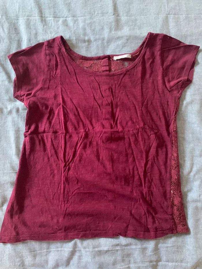 Tee-shirt dentelle