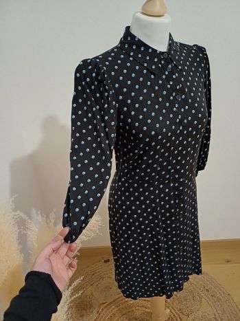 Petite robe noire à motifs Primark taille S 36