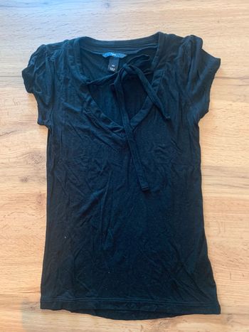 T-shirt noir femme H&M taille XS