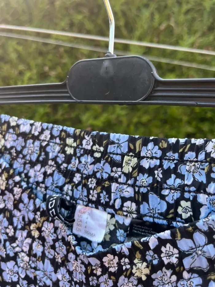 pantalon taille élastique fleurs fluide - photo numéro 5
