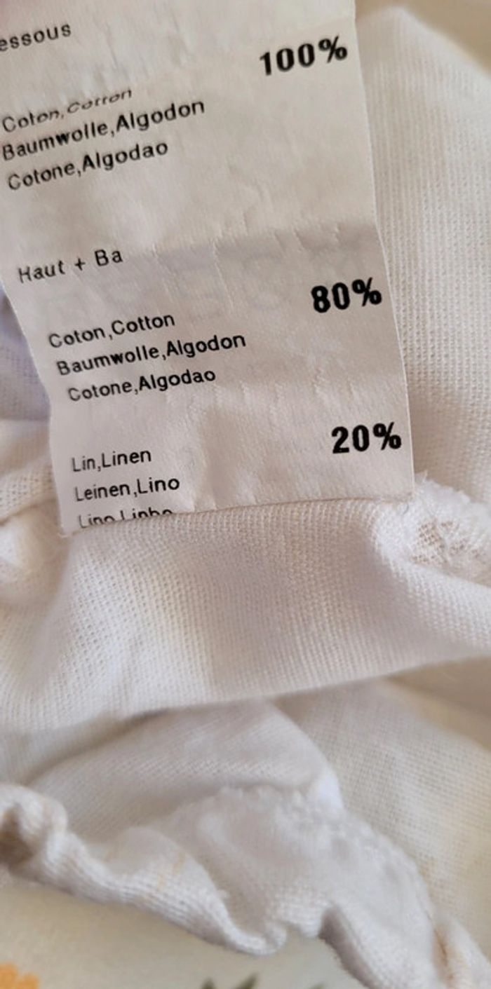 Bloomer Culotte Sur-Couche Vintage en lin 3mois - photo numéro 5