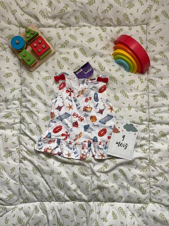 débardeur motifs plage pommette 9 mois