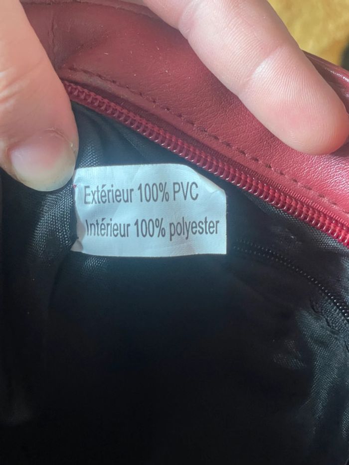 Petit sac bordeaux - photo numéro 3