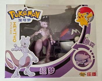Figurine Pokemon Mewtwo avec Pokeball. Neuf