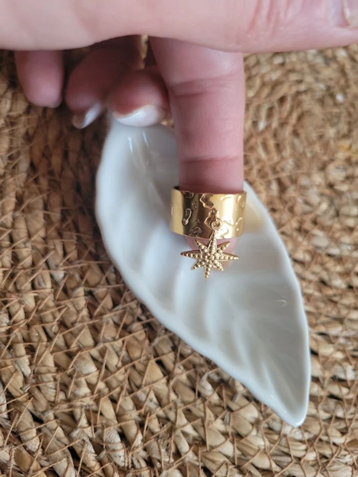 Bague acier gold inoxydable et soleil - photo numéro 7
