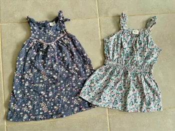 Lot de 2 robes fleuries TAO 23 mois 86 cm