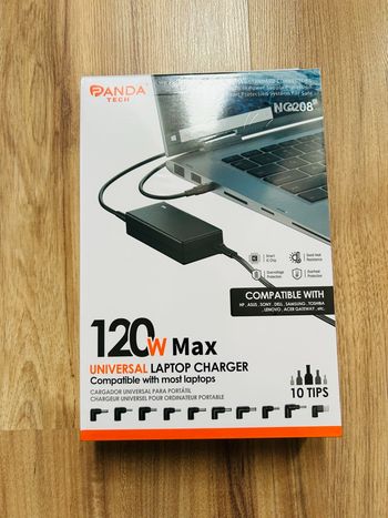 Chargeur de PC Universel 120W Neuf Panda Tech