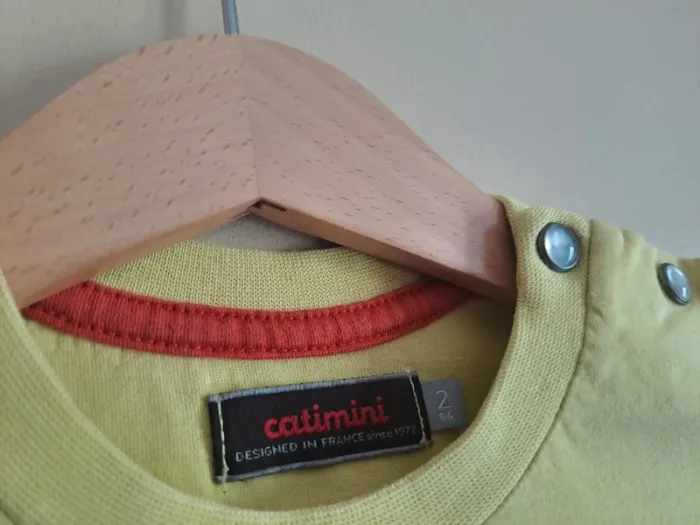 T-shirt jaune garçon catimini comme neuf 2 ans - photo numéro 5