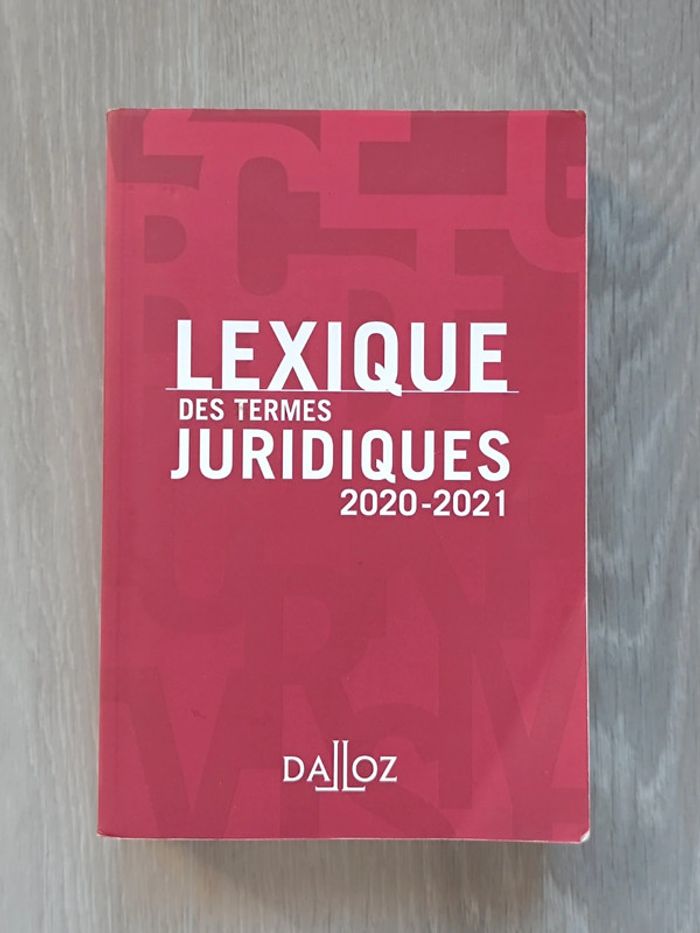 Lexique des termes juridique Dalloz