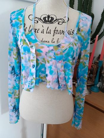 Ensemble twin-set multicolore TopShop