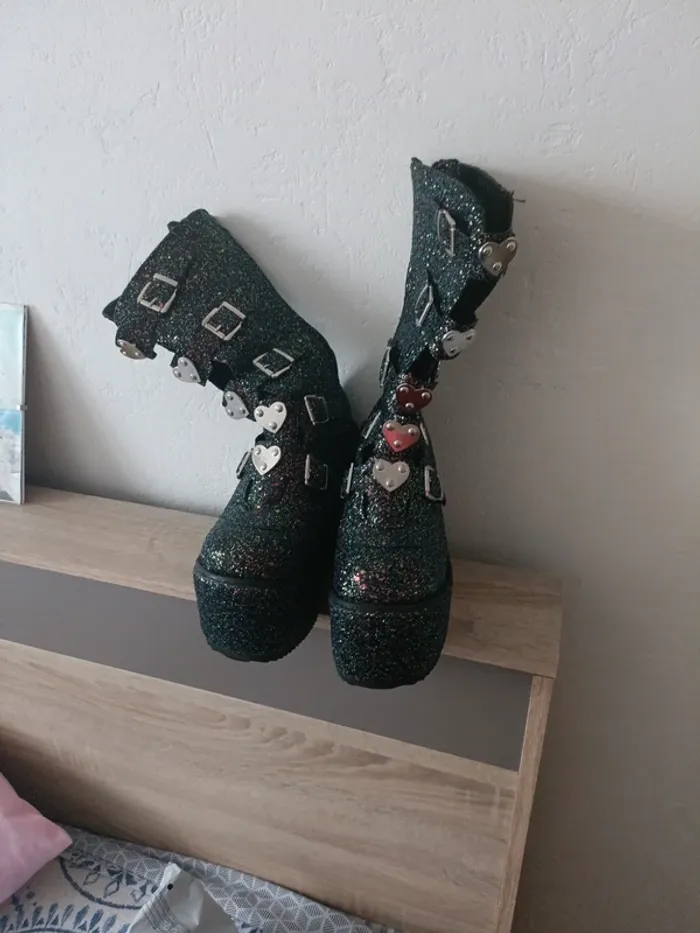 Magnifiques bottes plateforme - photo numéro 6
