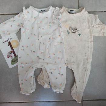 Lot de 2 pyjama léger 1 mois