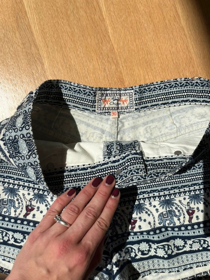 Short taille haute high waist chipie vintage ethnique culutre - photo numéro 6