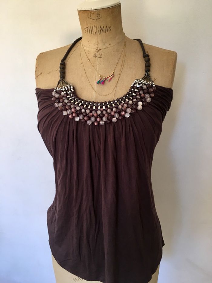 Petit haut dos nu violet - photo numéro 2