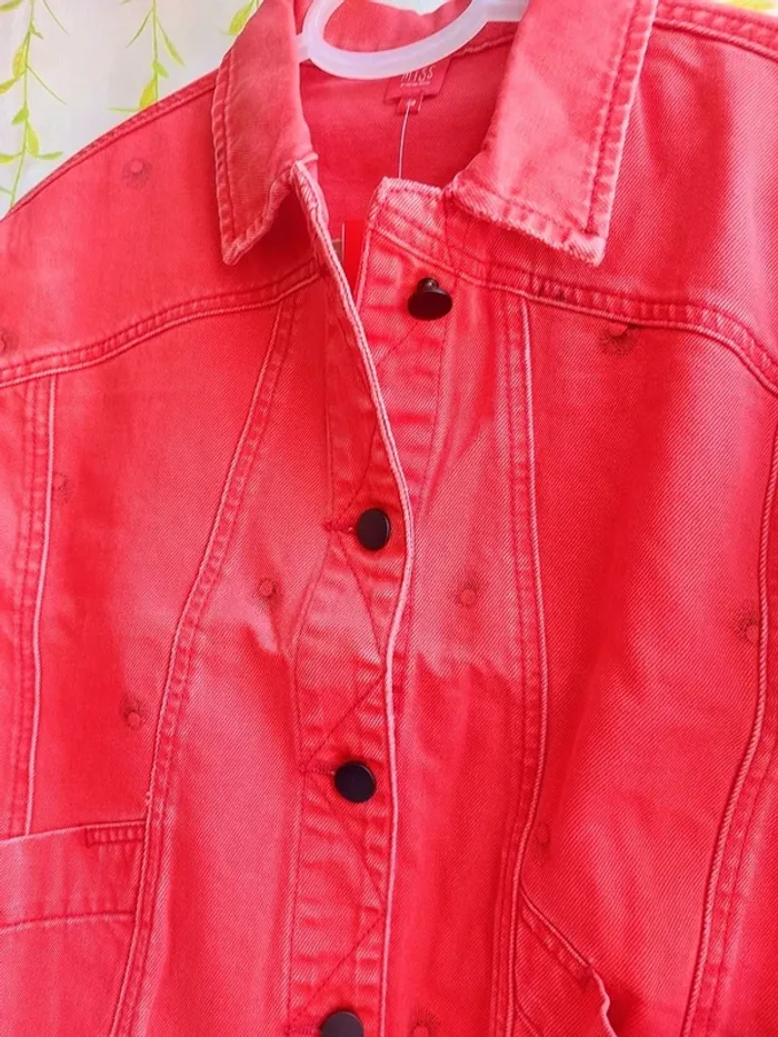 Veste en jean Miss Captain Trend – M – Corail – État : Neuf avec étiquette - photo numéro 2