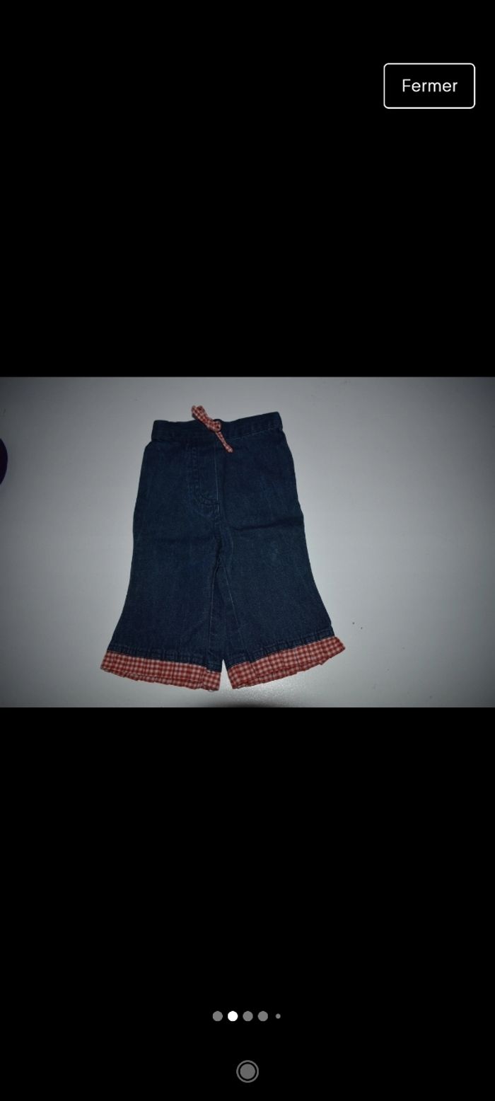 Lot de 2 pantalons fille 3 mois - photo numéro 2