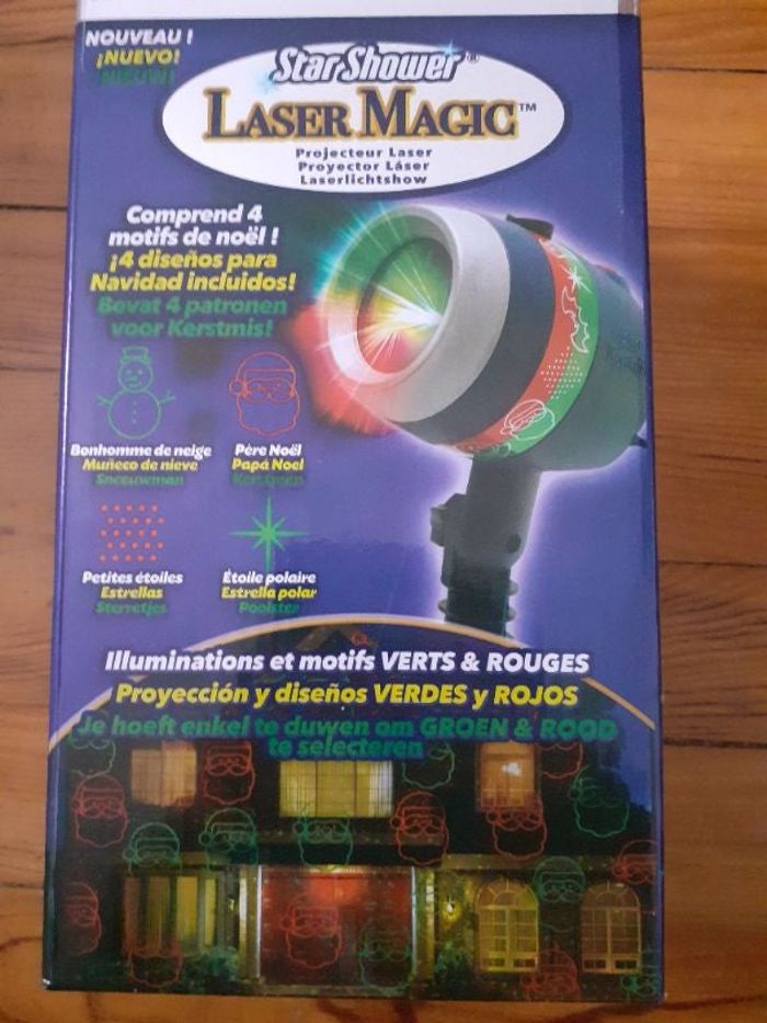 Laser pour illumination maison pour Noël neuf