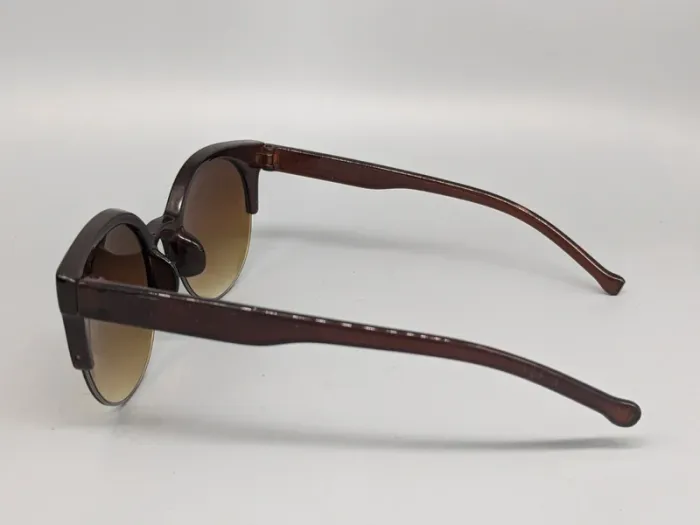 Lunettes de soleil rétro - marron - photo numéro 2