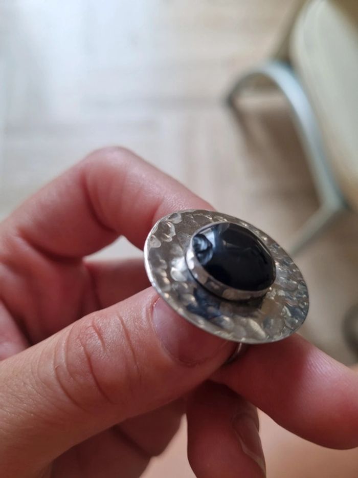 Lot de 2 bagues ajustables noir et rouge - photo numéro 6