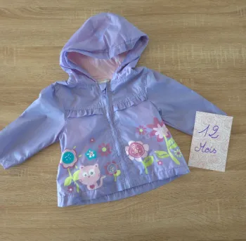 Coupe vent Violet parme 12 mois