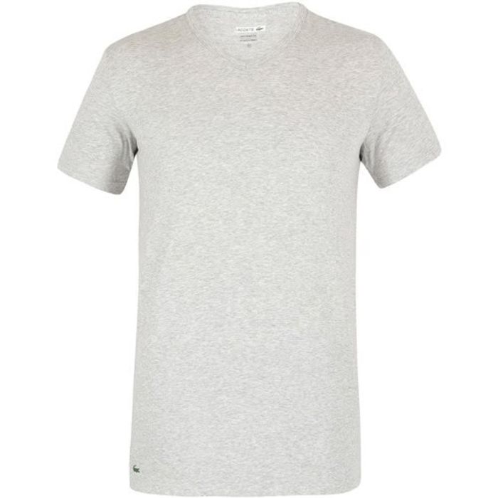 T-shirt Lacoste Gris Taille M Neuf et Authentique - photo numéro 4