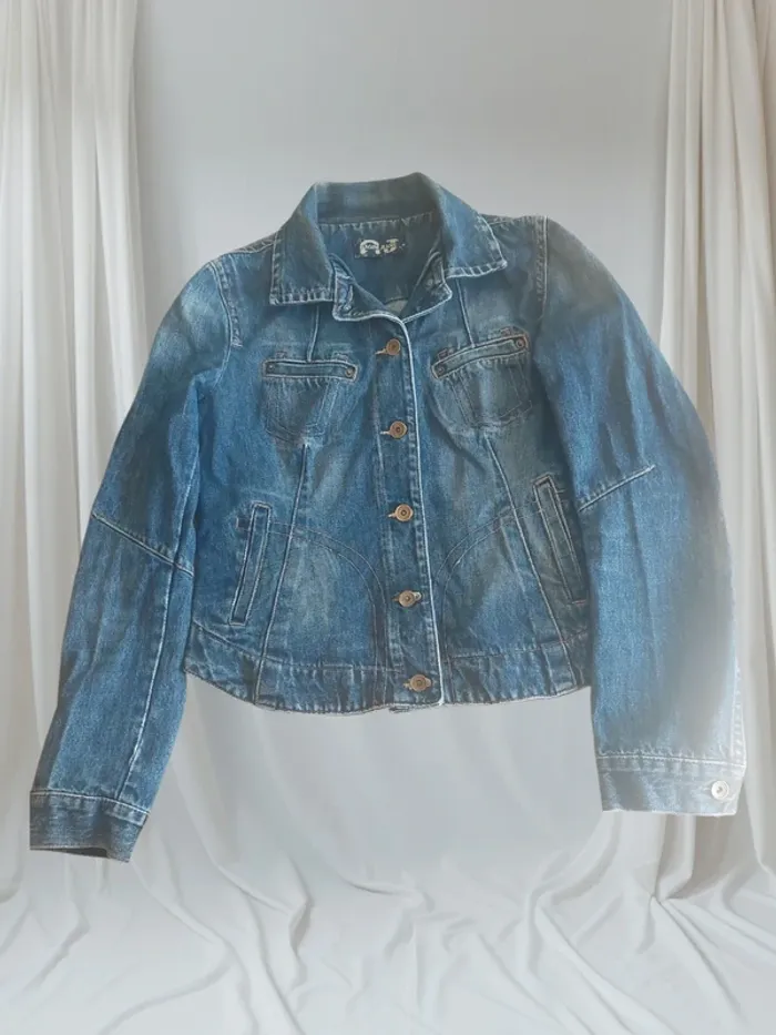 Veste jeans femme -T. L -biagini jeans - photo numéro 2