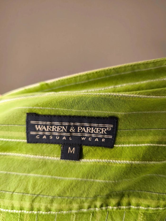 Chemise Warren & Parker Homme Taille M Vert - photo numéro 6