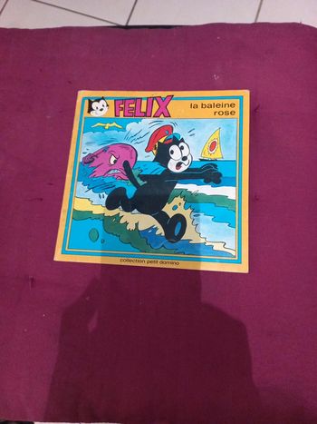 Félix la baleine rose vintage