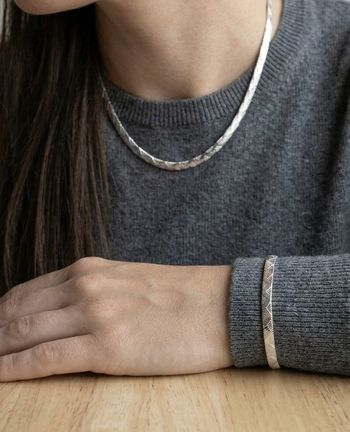 💎 ✨ Élégant Ensemble Collier & Bracelet Serpent Argenté ✨ 💎