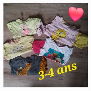 Pyjamas fille été 3-4 ans
