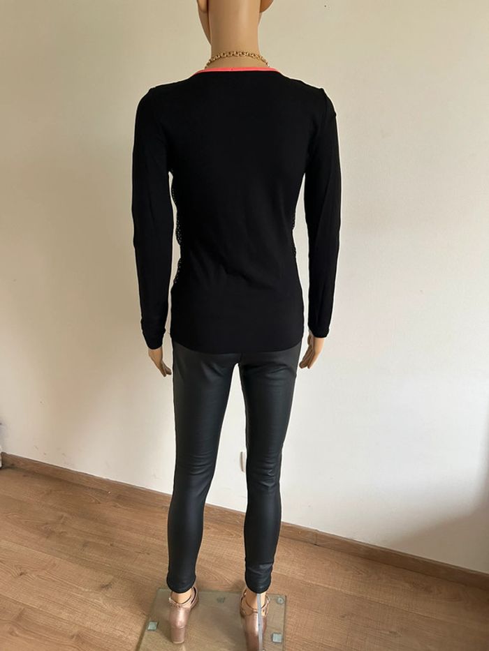 Pull fin noir à manches longues Morgan taille M TBE - photo numéro 9