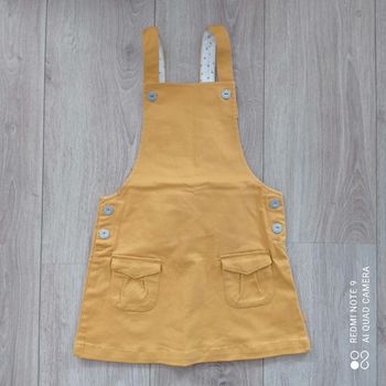 Robe salopette ocre 6ans Okaïdi