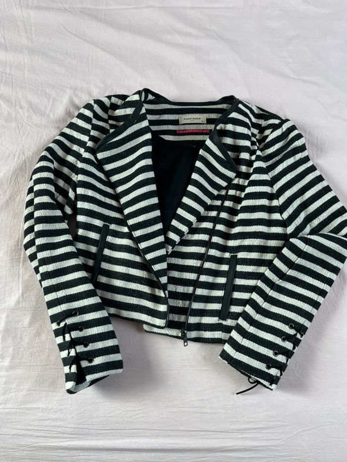 Veste Nafnaf rayé taille 40