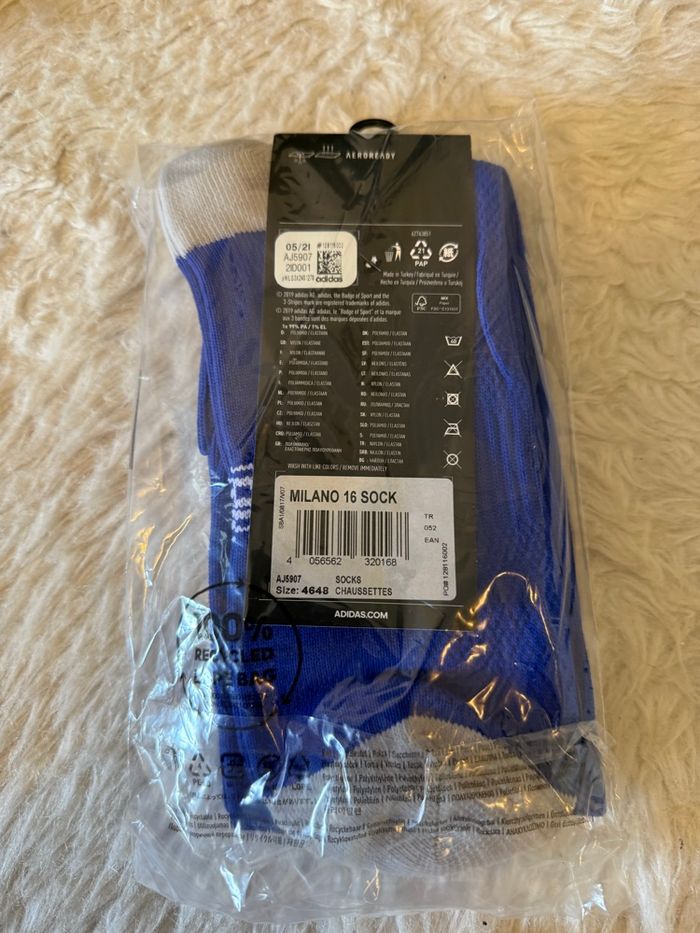 Chaussette haute de sport foot Adidas neuf 46/48 - photo numéro 2